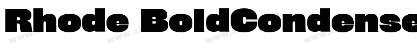 Rhode BoldCondensed字体转换